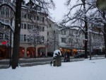 Rosenheim Münchener Straße im Winter